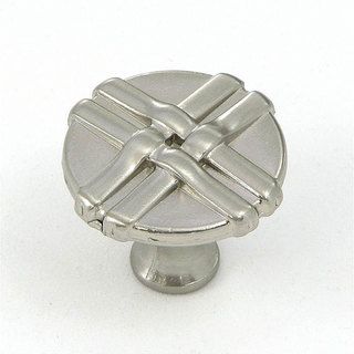 Stone Mill Satin Nickel Weave Cabinet Knobs (Pack of 10) Stone Mill Cabinet Hardware