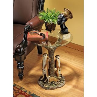 Meerkat Clan Sculptural End Table