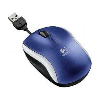 M125 Optical Mouse, Retractable Cord, Blue Computers & Accessories