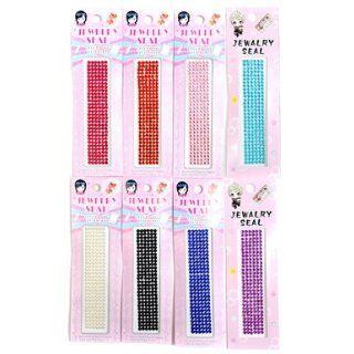 INSTA BLING Solid Color Beads Cell Phone Jewelry Seal Stickers , ALL (1 of ea. color) Clothing