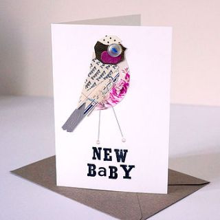 personalised 'new baby' or 'christening' card by pratt factory