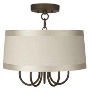 Wynwood 16" Wide Ceiling Light with Off White Drum Shade   Close To Ceiling Light Fixtures  