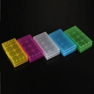 Battery Storage Case Holder/Organizer for 18650 or CR123A Battery (5 Colors Set) Health & Personal Care