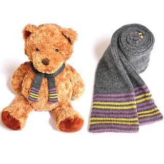matching child and teddy skinny scarves by skinny scarf