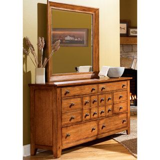 Liberty Grandpas Cabin 7 drawer Dresser and Mirror Set Dressers