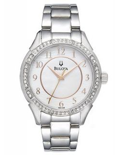 Bulova Womens Stainless Steel Bracelet Watch 33mm 96L146   Watches   Jewelry & Watches
