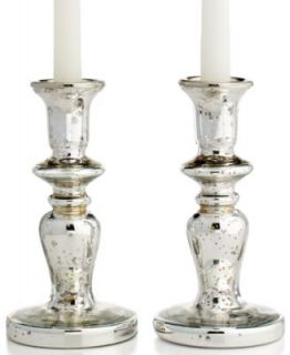 CLOSEOUT Martha Stewart Collection Mercury Glass Candle Holders   Candles & Home Fragrance   For The Home