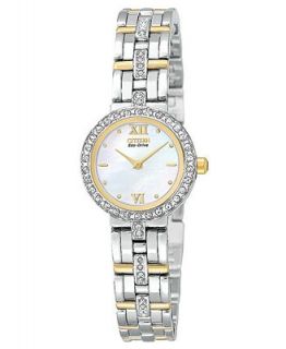 Citizen Womens Eco Drive Two Tone Stainless Steel Bracelet Watch 20mm EW9124 55D   Watches   Jewelry & Watches