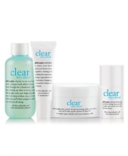 philosophy clear days ahead acne treatment & overnight repairing pads, 60 count   Skin Care   Beauty