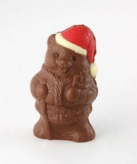 chocolate christmas teddy bear by madame oiseau fine chocolates