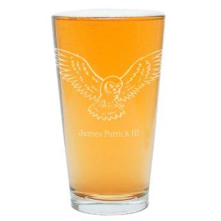 Owl Personalized Pint Glass Kitchen & Dining