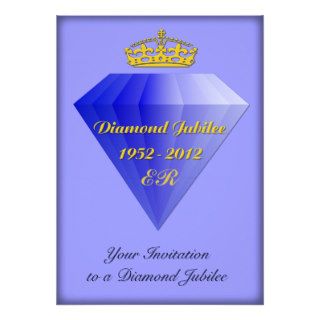 Diamond Jubilee Commemorative Party Invitation