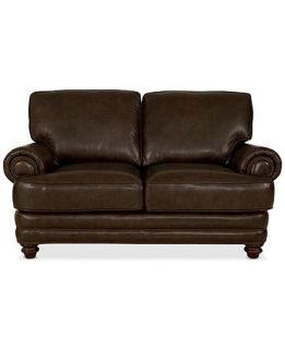 Wyatt Leather Loveseat 68W x 40D x 39H   Furniture