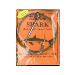 Tide Rite Shark Rig   10/0 Hook   Single strand Heavy Wire  Fishing Leaders  Sports & Outdoors