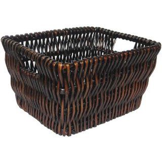 Imagine This 6 by 9 1/2 by 12 Inch Wicker Basket, Small, Mocha   Home Storage Baskets