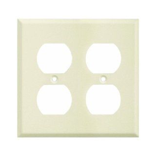 Jackson Deerfield Mfg. 8IK118 Pro Ivory Steel Wrinkle Wall Plate   Switch And Outlet Plates  