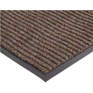 NoTrax 117 Heritage Rib Entrance Mat, for Lobbies and Indoor Entranceways, 4' Width x 6' Length x 3/8" Thickness, Brown Floor Matting