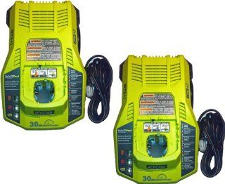 Ryobi P117   18v One+ Dual Chemistry 30 Min Charger (2 Pack) # 140173003   Cordless Tool Battery Chargers  