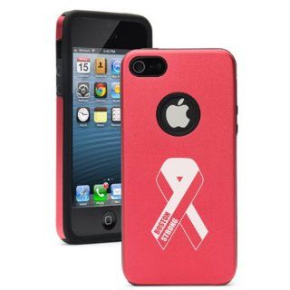 Aluminum & Silicone Red Case for Iphone 5/5s, BOSTON STRONG Laser Engraved Cover Cell Phones & Accessories