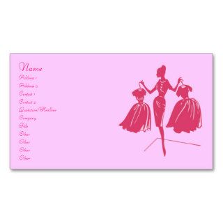 Fashion Silhouette Business Card Template