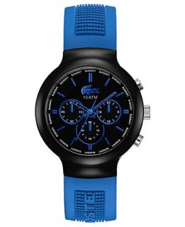 Lacoste LVE Watch, Mens Chronograph Borneo Blue Silicone Strap 44mm 2010654   Watches   Jewelry & Watches