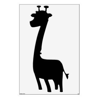 giraffe animal silhouette wall decal black