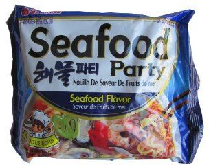 Samyang Seafood Party Ramen Noodle, 4.4 ounce Units (Pack of 20)  Prepared Noodle Dishes  Grocery & Gourmet Food