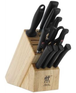 Zwilling J.A. Henckels TWIN Cutlery Set, 9 Piece Four Star II Block Set   Cutlery & Knives   Kitchen