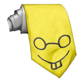 Nerd Emoticon Neck Ties