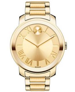 Movado Womens Swiss Bold Gold Ion Plated Stainless Steel Bracelet Watch 39mm 3600197   Watches   Jewelry & Watches