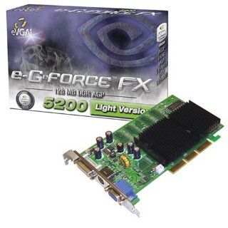 eVGA GFFX5200, 128MB/64bit DDR, AGP8, VGA+TV Electronics