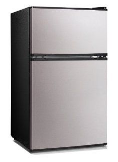 Midea HD 113F Full Size Double Reversible Door Refrigerator and Freezer, 3.1 Cubic Feet Appliances