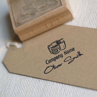 personalised 'photographer' rubber stamp by pretty rubber stamps