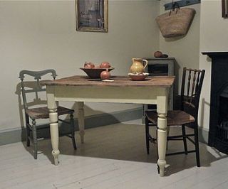 vintage pine kitchen table by distressed but not forsaken