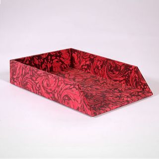 hand marbled letter tray by clementine's shop