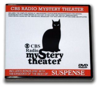 CBS RADIO MYSTERY THEATER OLD TIME RADIO 1399 Episodes plus 84 rebroadcasts with Himan Brown as host Includes bonus disc with 109 episodes of the best of SUSPENSE   5  DVD  A total of 1592 Shows   Total Playtime 11762855 Movies & TV