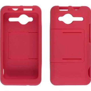 Rubberized Plastic Snap On Phone Protector Red for HTC EVO Shift 4G Slide Cell Phones & Accessories