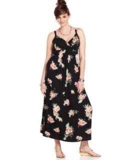 American Rag Plus Size Halter Printed Maxi Dress   Dresses   Plus Sizes