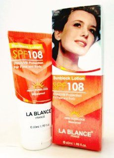 Lablance   Sunblock Lotion Spf108   Uva/uvb Prot. 60ml  Sunscreens  Beauty