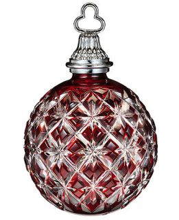 Waterford Christmas Ornament, 2013 Annual Cased Ruby Ball   Holiday Lane