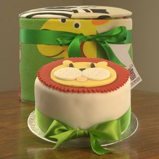 jungle animals hat box lion cake by original hat box cake co