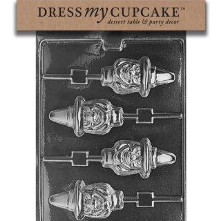 Dress My Cupcake DMCH107 Chocolate Candy Mold, Ugly Witch Lollipop, Halloween Candy Making Molds Kitchen & Dining