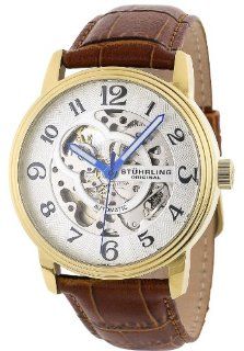 Stuhrling Original Men's 107BG.3335T2 Delphi Oracle (Gents) Automatic Skeleton Goldtone Watch at  Men's Watch store.