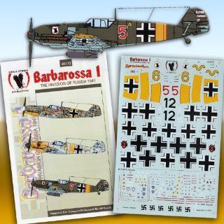 Bf 109 E/F Barbarossa Invasion of Russia 1941, Part 1 (1/48 decals) Toys & Games