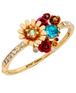 GUESS Ring, Multicolor Flower and Butterfly   Fashion Jewelry   Jewelry & Watches