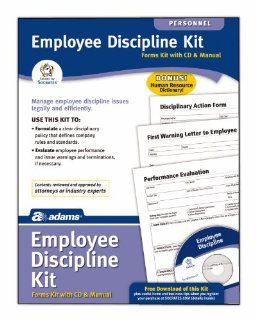 Adams Employee Discipline Kit, 8.88 x 11.69 Inch, White (PK107)  Personnel Forms 