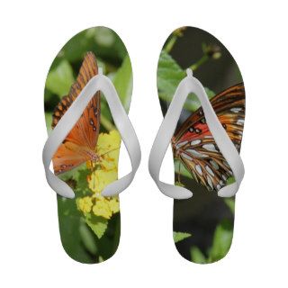 Pretty Monarch Butterflies, Nature Flip Flops