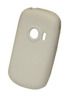 GO WC106 Soft Skin Rubber Protective Case for Huawei M835 (Metro PCS)   1 Pack   Retail Packaging   White Cell Phones & Accessories