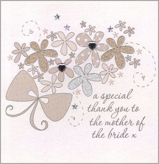 handmade mother of the bride or groom card by eggbert & daisy
