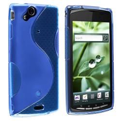 Frost Blue S Shape TPU Rubber Case for Sony Ericsson Xperia X12 Arc BasAcc Cases & Holders
